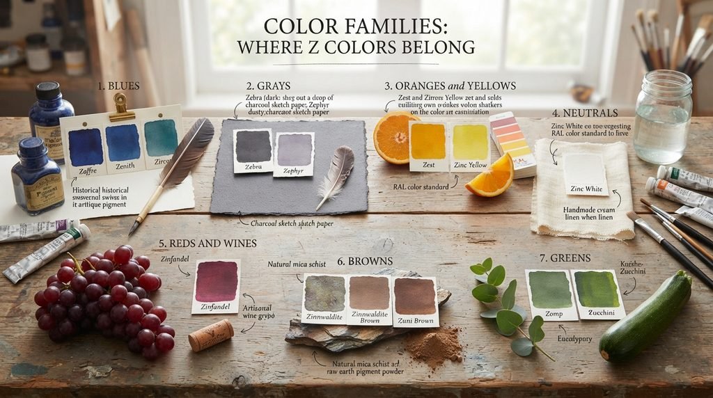 Color Families: Where Z Colors Belong