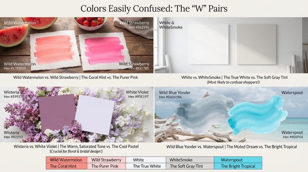 Colors Easily Confused With Each Other