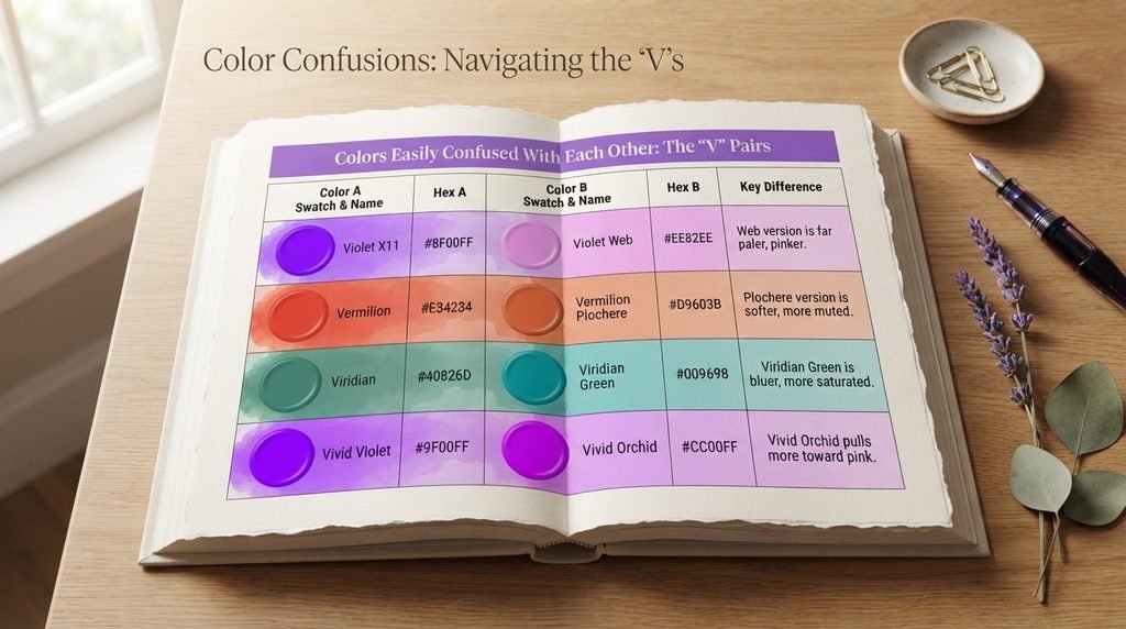 Colors Easily Confused With Each Other