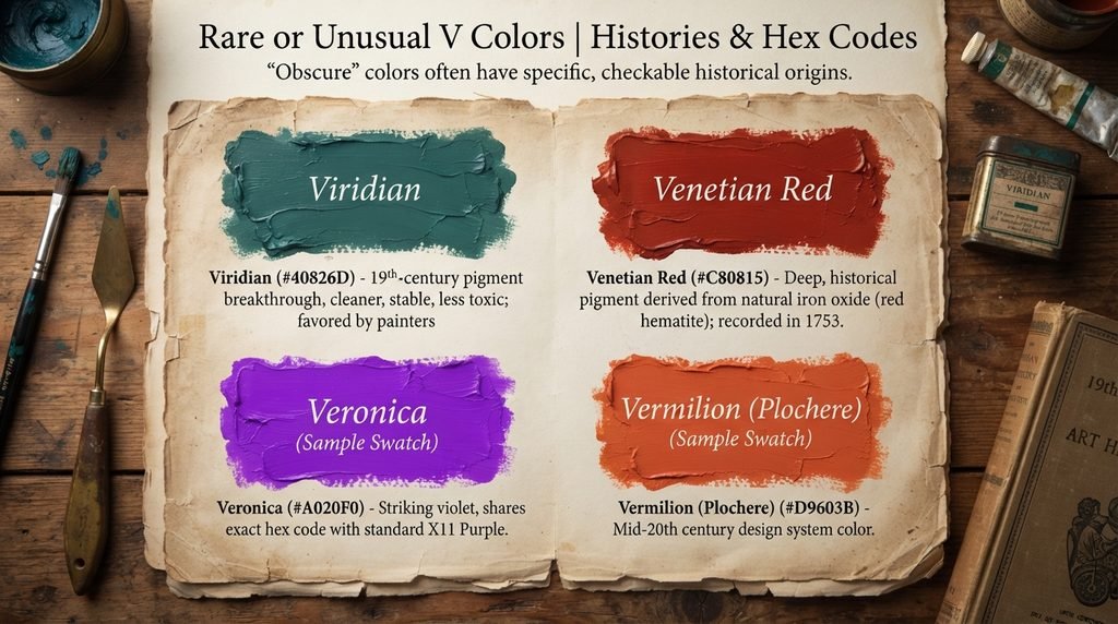 Rare or Unusual V Colors
