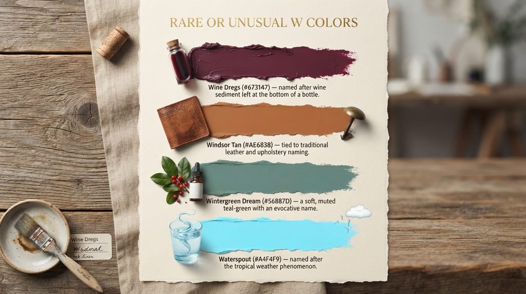 Rare or Unusual W Colors