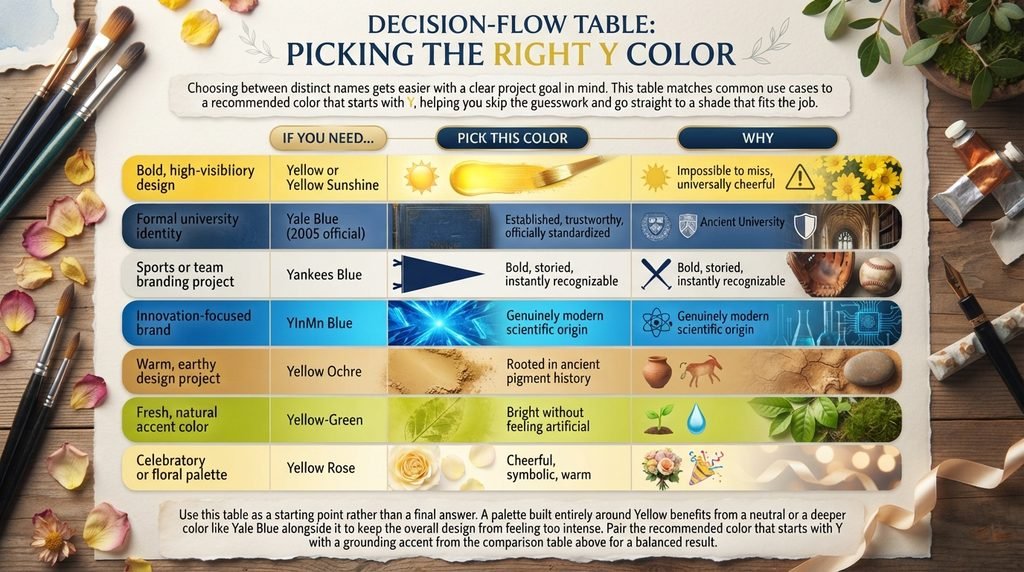 Decision-Flow Table: Picking the Right Y Color