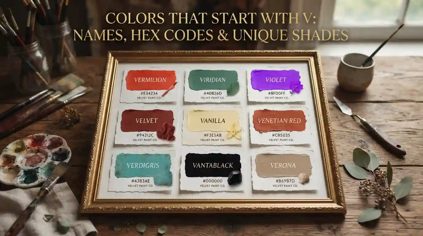 Colors That Start With V: Names, Hex Codes & Unique Shades