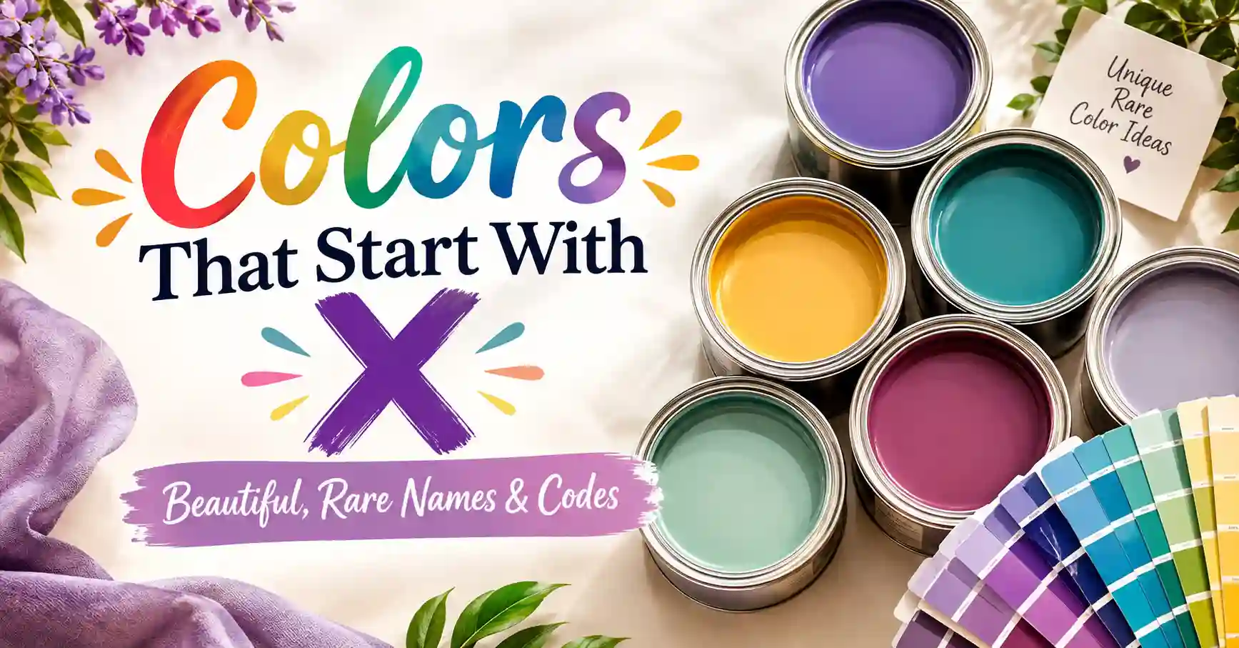 Colors That Start With X – rare color names and HEX codes